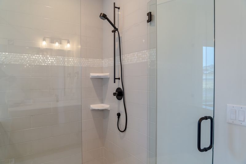 Contemporary Shower with Glass Door